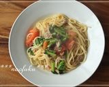 かぶの葉っぱとツナのスパゲティ作り方5写真