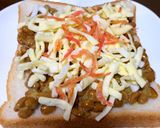 納豆チーズトースト作り方1写真