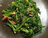 かりかりベーコンと春菊のバター炒め作り方3写真