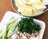 うんまい、鯛のあら鍋菜の花付き作り方3写真