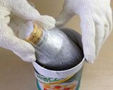 空き缶で作るアイスクリーム【天狗缶詰】作り方12写真