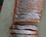 さしみ用のシャケのカルパッチョ作り方1写真
