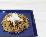 納豆チャーハンの焼きおにぎり茶漬け作り方1写真