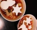 ♡お花や動物はんぺんの味噌汁&お吸い物♪作り方7写真