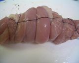 ♪鶏ムネ肉巻きin野菜チーズ♪トマト風味作り方3写真