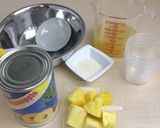 缶詰パイナップルゼリーの実験【天狗缶詰】作り方2写真