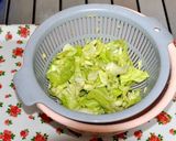 豆腐＋やみつき塩ダレ×ざく切りキャベツ作り方2写真