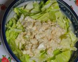 豆腐＋やみつき塩ダレ×ざく切りキャベツ作り方4写真