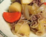 圧力鍋で牛肉をつかった肉じゃが作り方3写真