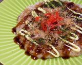 つなぎ無しの超ヘルシーな長いもお好み焼き作り方7写真