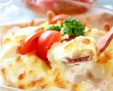 レンジで絶品！ふわとろ♪豆腐チーズおかか作り方9写真