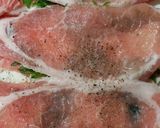 フライパン１つで♪お手軽、豚肉の挟み焼き作り方1写真