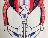 7層のケーキ☆ 仮面ライダードライブ作り方1写真