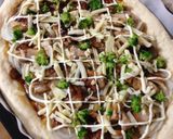 ボリューム満点♡照り焼きチキンピザ作り方8写真