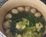 鶏挽肉団子とキャベツでみぞれ鍋作り方4写真