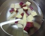 さつまいもとサラミの味噌おこわ作り方2写真
