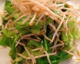 ヘルシー！豚こま肉で！もやし入り生姜焼き作り方3写真