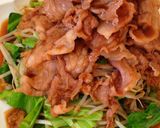 ヘルシー！豚こま肉で！もやし入り生姜焼き作り方5写真