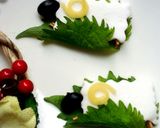 キャラ弁おせちniはんぺんと黒豆de羊作り方5写真