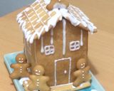 初級簡単なクリスマスクッキーハウス作り方10写真