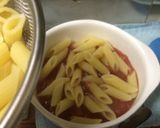 簡単！ペンネのグラタン風焼きトマト作り方4写真
