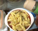 簡単！ペンネのグラタン風焼きトマト作り方9写真