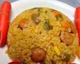簡単！炊飯器でミートソース炊き込みピラフ作り方10写真