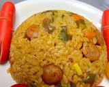 簡単！炊飯器でミートソース炊き込みピラフ作り方10写真