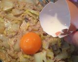 ツナと白菜のカルボナーラ風パスタ作り方3写真