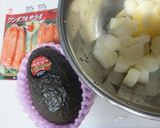 アボカドとポテト＆カニかまサラダ♪作り方1写真