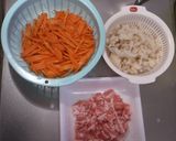 彩りおせち☆レンコンと豚肉のきんぴら作り方1写真