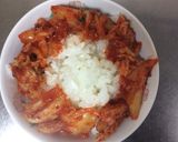 超簡単に激旨！キムチとごま油の卵かけご飯作り方1写真