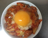 超簡単に激旨！キムチとごま油の卵かけご飯作り方2写真