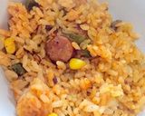 簡単！炊飯器でミートソース炊き込みピラフ作り方14写真