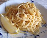 炒めないで作る明太子パスタ作り方7写真