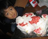 ケーキで車(^_^)vＳＡＦ佐藤琢磨作り方9写真
