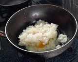 キーマカレーの残りでカレー炒飯作り方2写真