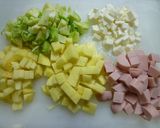 ブロッコリーと里芋のリンゴサラダ作り方1写真