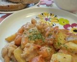 超簡単！お肉とトマト、チーズの炒め物作り方5写真