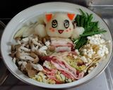 大根おろしアート鍋☆ふなっしー☆彡作り方2写真