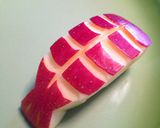 りんごでにぎり寿司！（エビ、飾り切り）作り方7写真