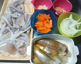 いかゲソ＆いかワタの中華炒め作り方1写真