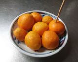 金柑の甘露煮（バルサミコ酢入り）作り方1写真