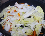早くてさくっと野菜と豚肉の温か皿うどん作り方6写真