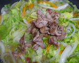 早くてさくっと野菜と豚肉の温か皿うどん作り方9写真