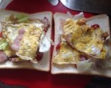 ♡卵とベーコンレタスホットサンド♡作り方4写真