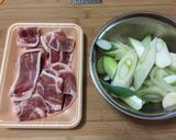 鴨肉とネギの煮物作り方1写真