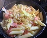 塩鮭とキャベツのクリームパスタ作り方8写真
