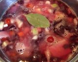 簡単！ボルシチ♪真っ赤な野菜スープ作り方5写真