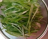 青い部分&豆腐&ワカメ♡味噌汁作り方1写真